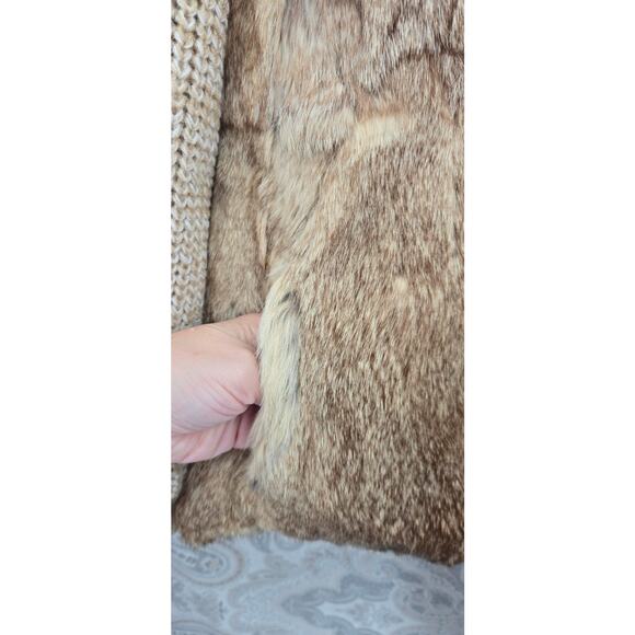 Richard Mann Vintage Fur Crochet knit jacket Boho Luxe Size Small Rare Statement - Picture 10 of 11